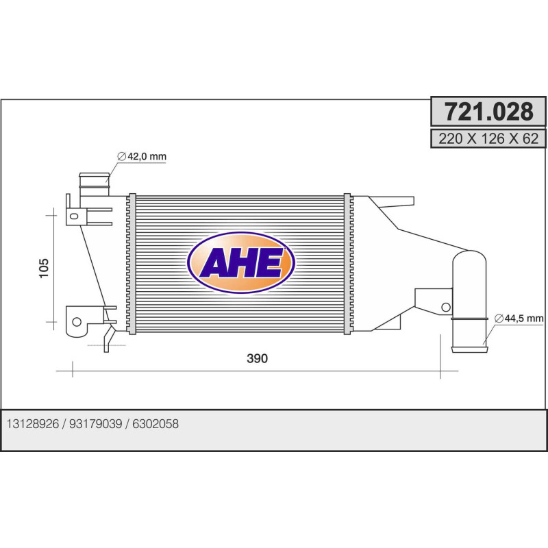 Intercooler (échangeur d'air) AHE