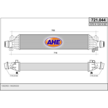 Intercooler (échangeur d'air) AHE