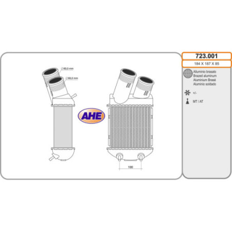 Intercooler (échangeur d'air) AHE