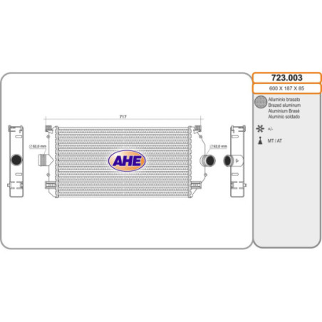 Intercooler (échangeur d'air) AHE