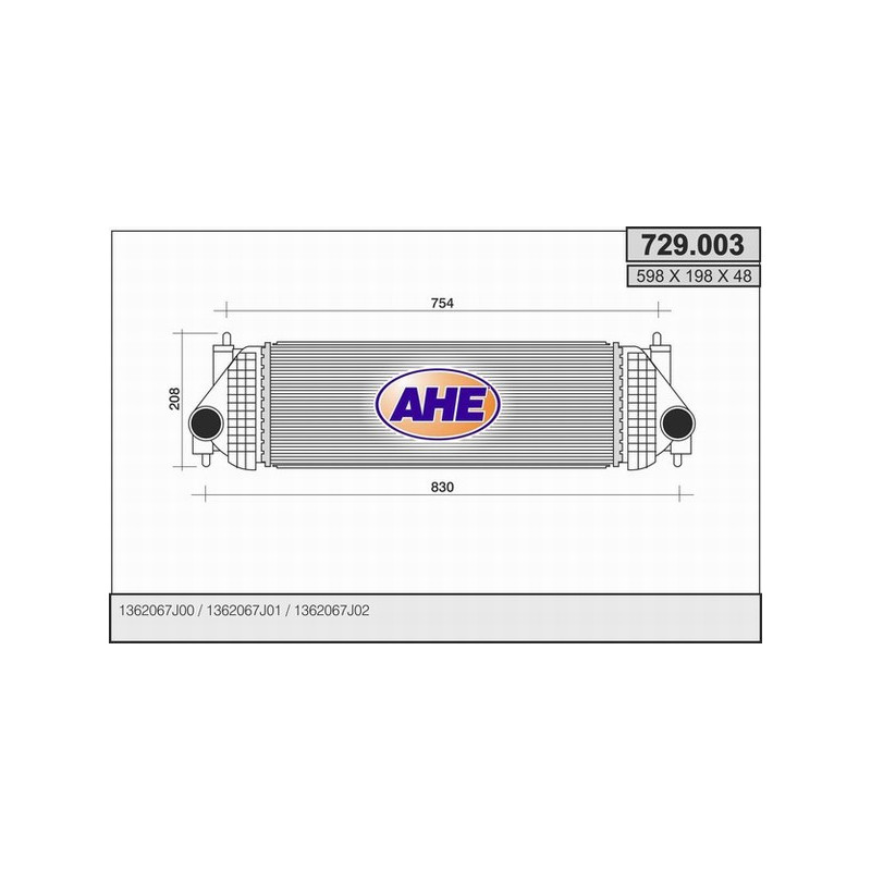 Intercooler (échangeur d'air) AHE