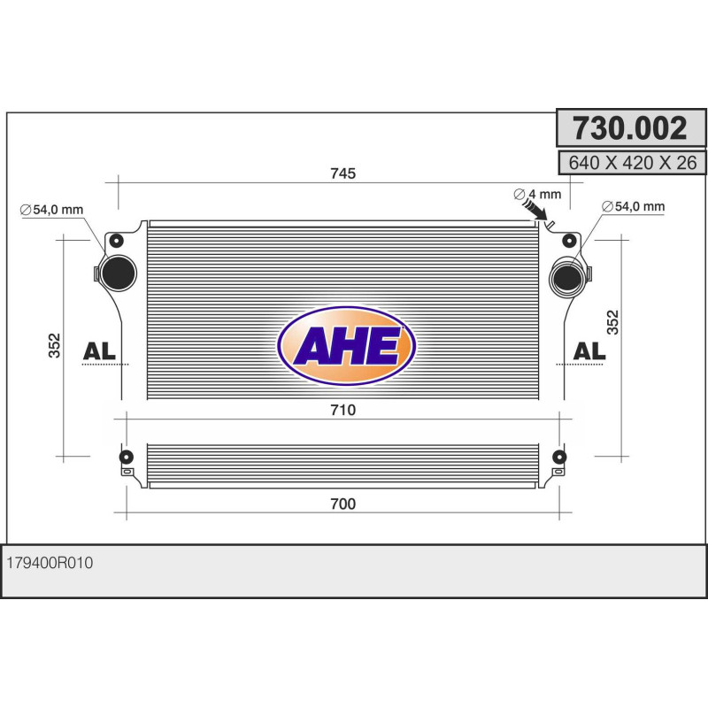 Intercooler (échangeur d'air) AHE