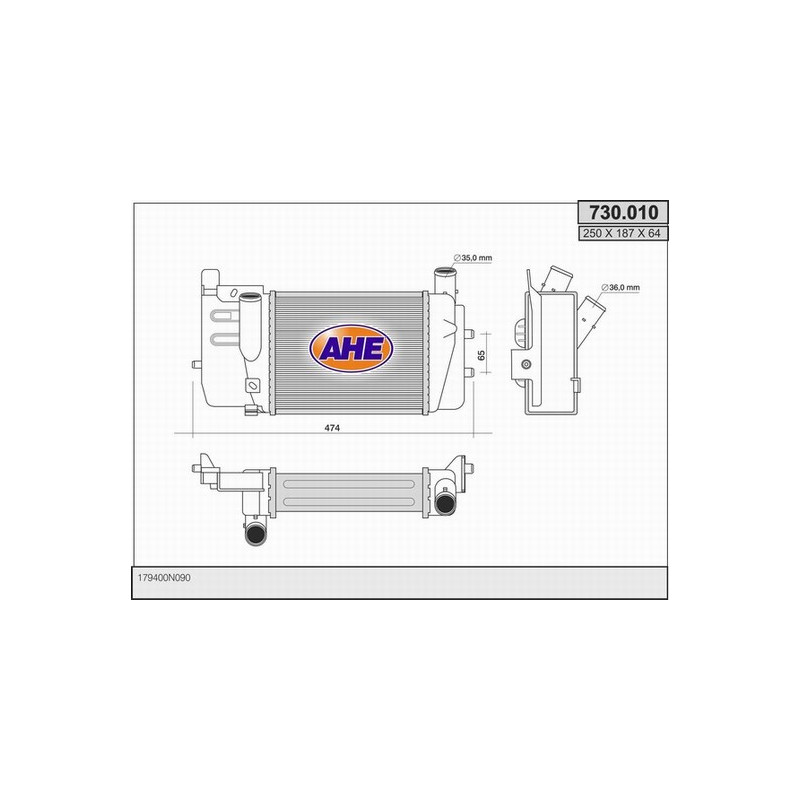 Intercooler (échangeur d'air) AHE