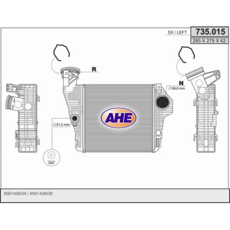 Intercooler (échangeur d'air) AHE