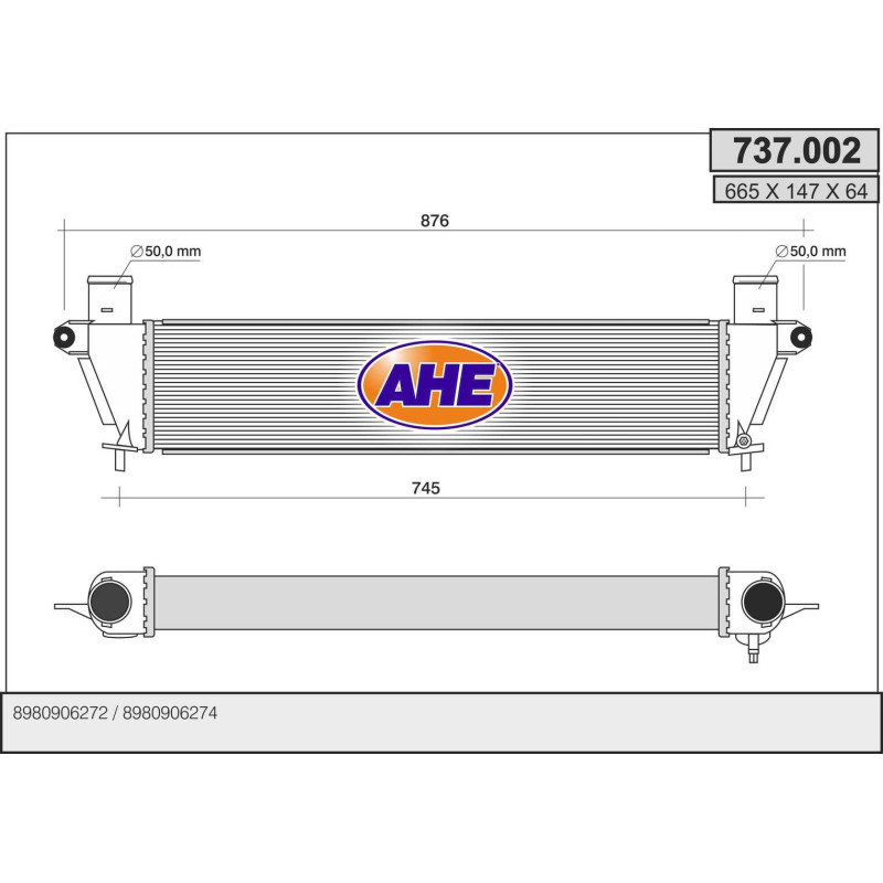 Intercooler (échangeur d'air) AHE