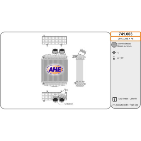 Intercooler (échangeur d'air) AHE