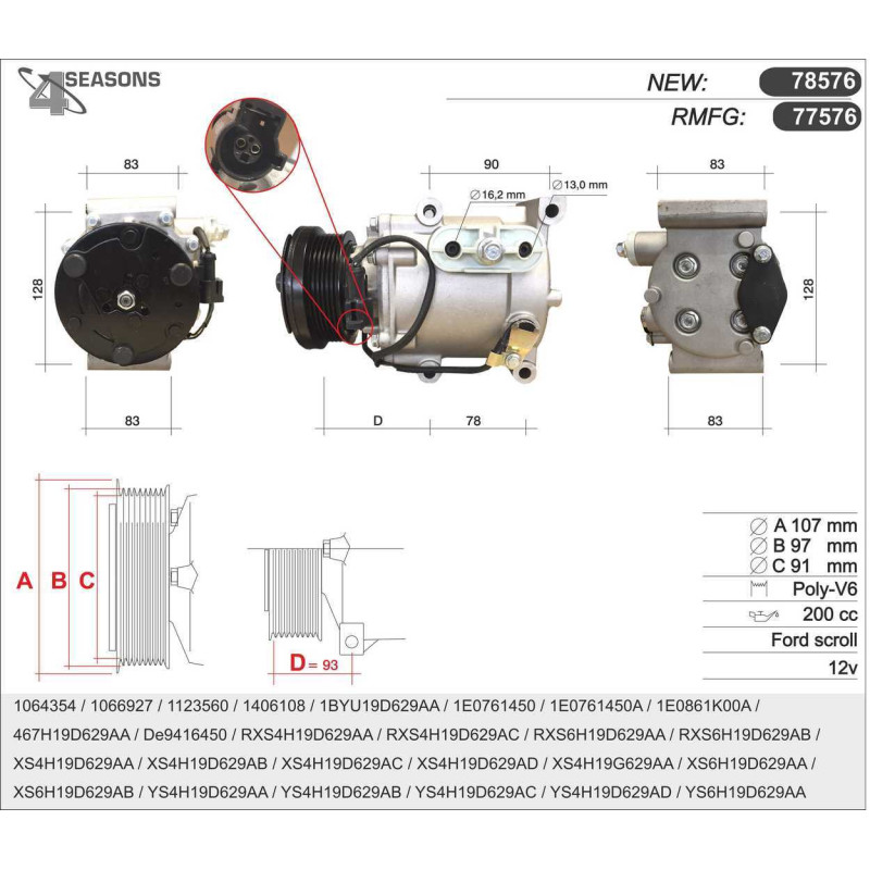 Compresseur de climatisation AHE