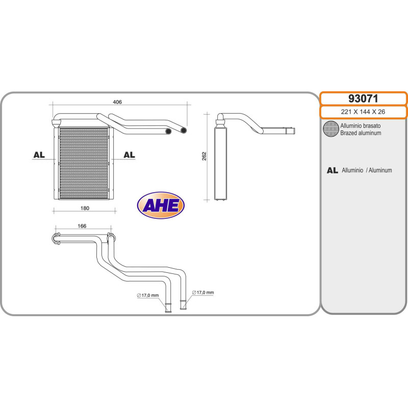 Radiateur de chauffage AHE