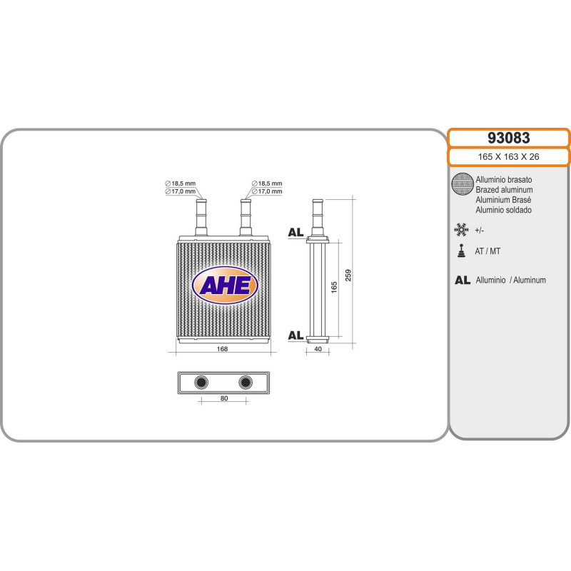 Radiateur de chauffage AHE