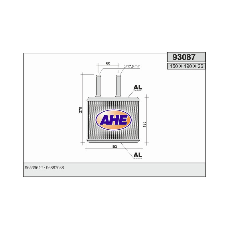 Radiateur de chauffage AHE