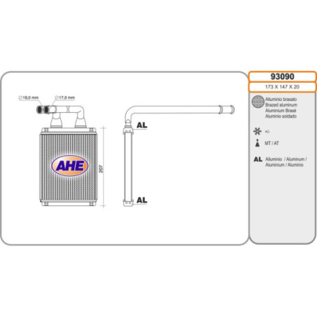 Radiateur de chauffage AHE
