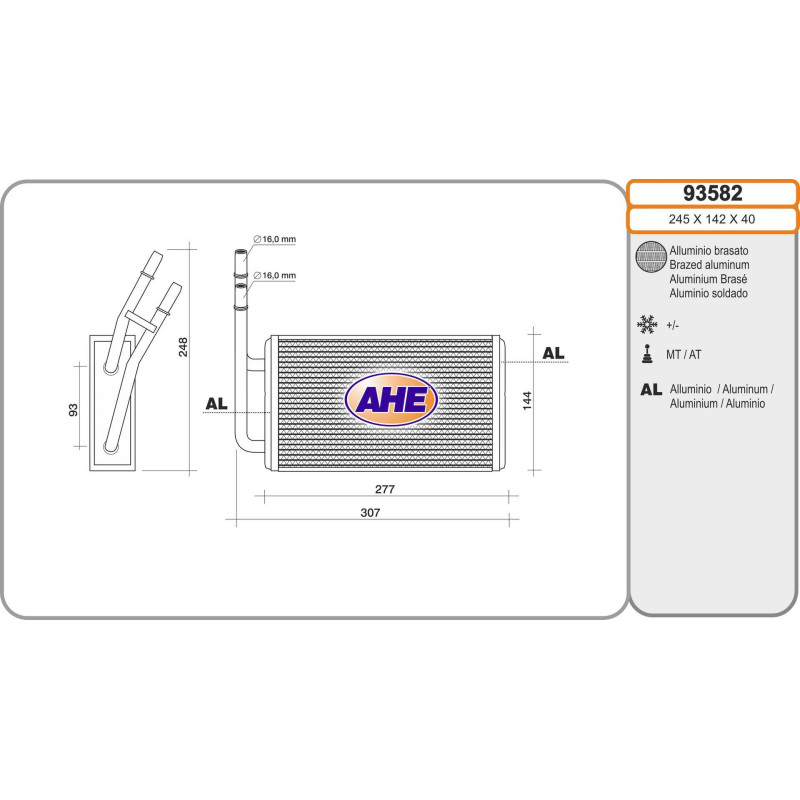 Radiateur de chauffage AHE