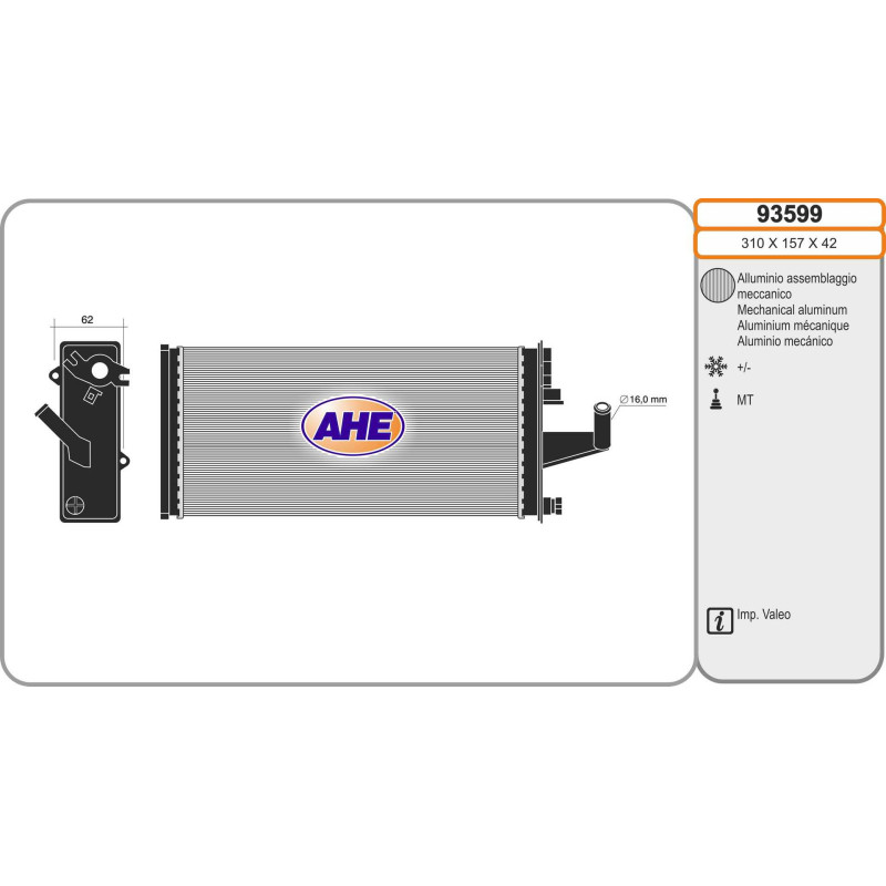 Radiateur de chauffage AHE