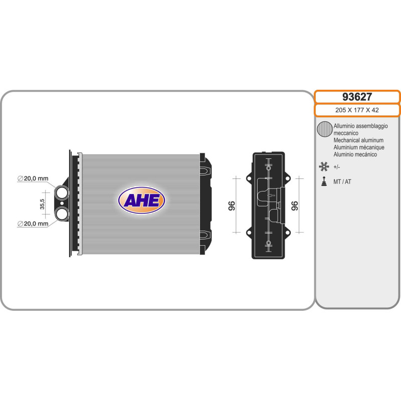 Radiateur de chauffage AHE