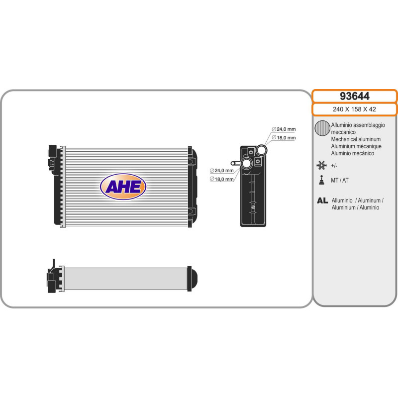 Radiateur de chauffage AHE