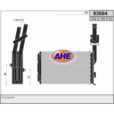 Radiateur de chauffage AHE