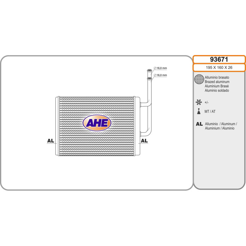 Radiateur de chauffage AHE