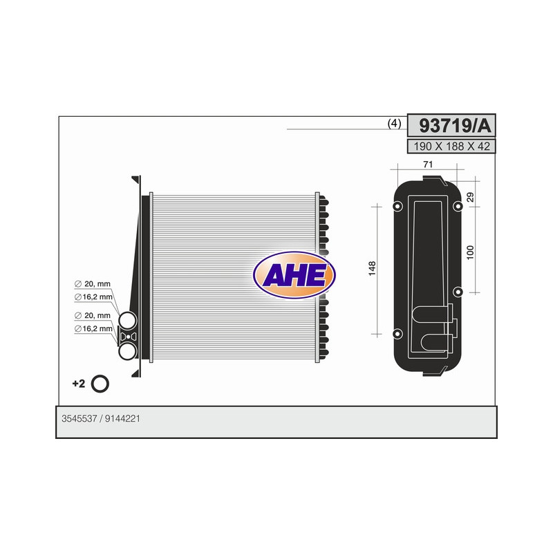 Radiateur de chauffage AHE