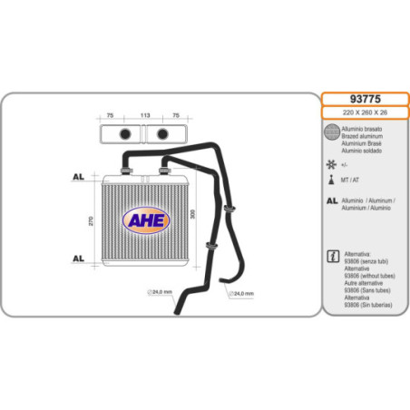 Radiateur de chauffage AHE