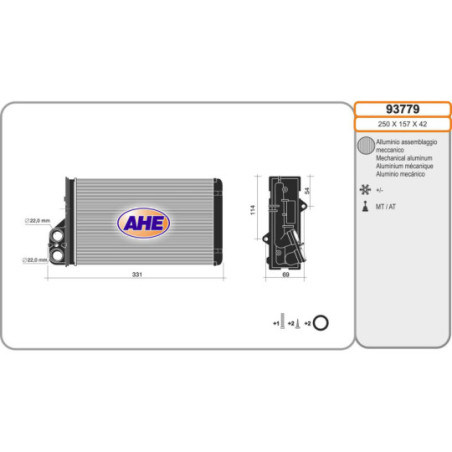 Radiateur de chauffage AHE