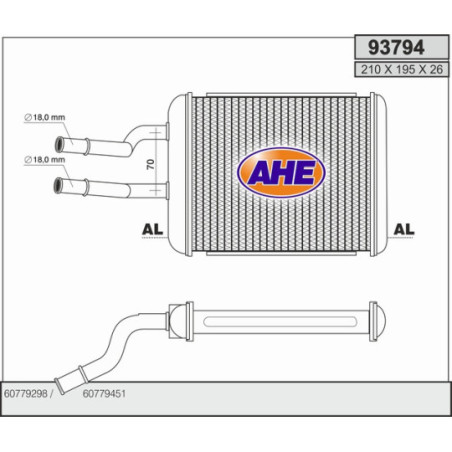 Radiateur de chauffage AHE