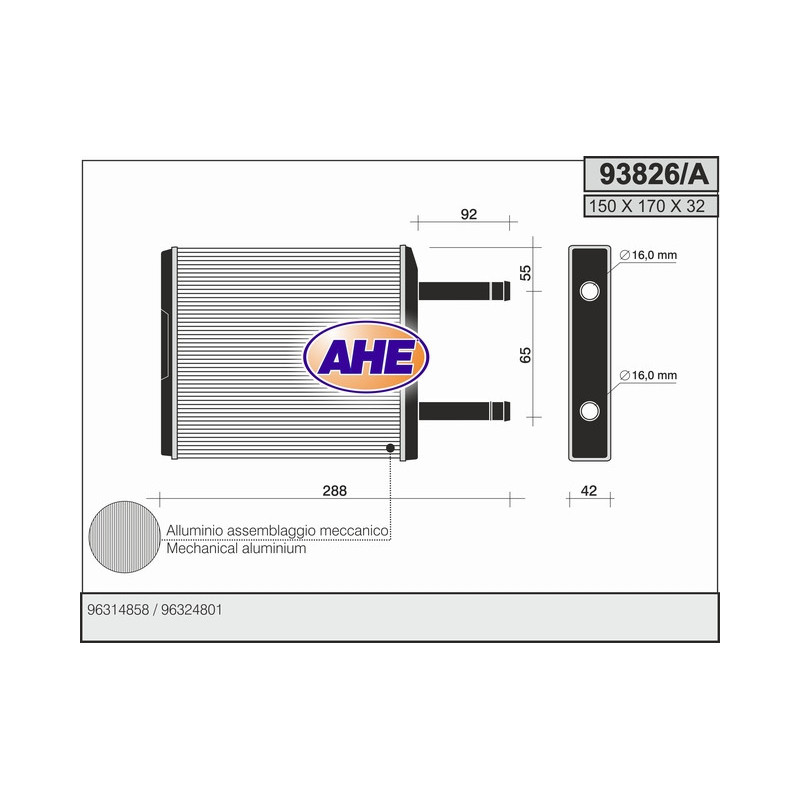 Radiateur de chauffage AHE