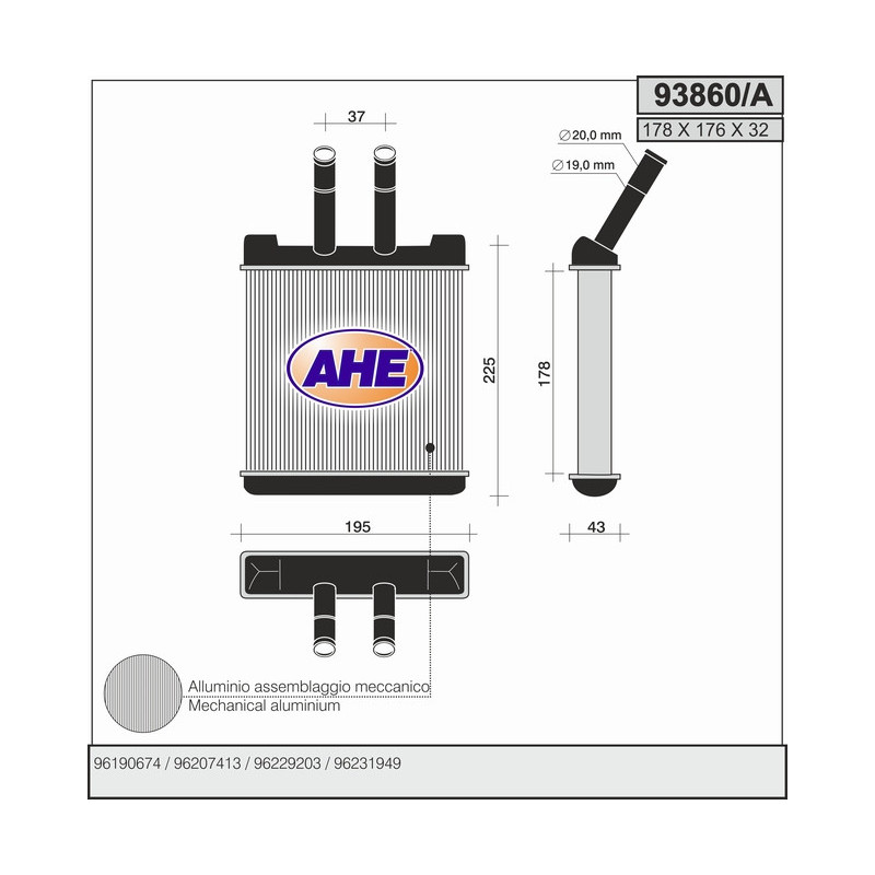 Radiateur de chauffage AHE