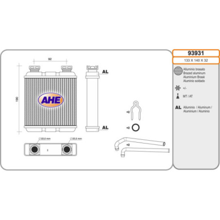 Radiateur de chauffage AHE