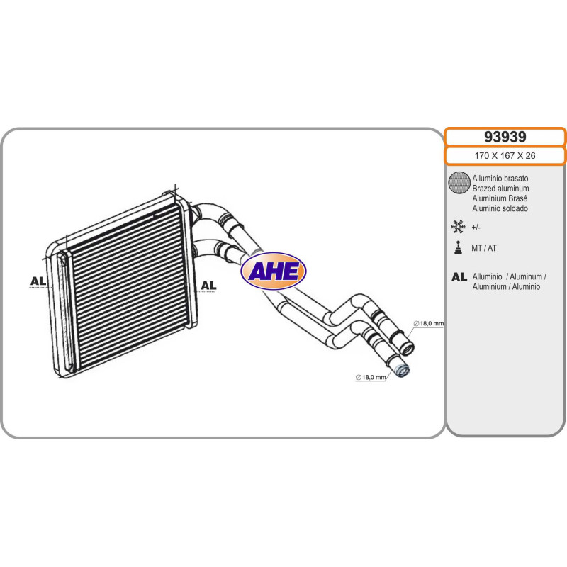 Radiateur de chauffage AHE
