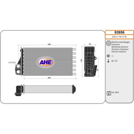 Radiateur de chauffage AHE