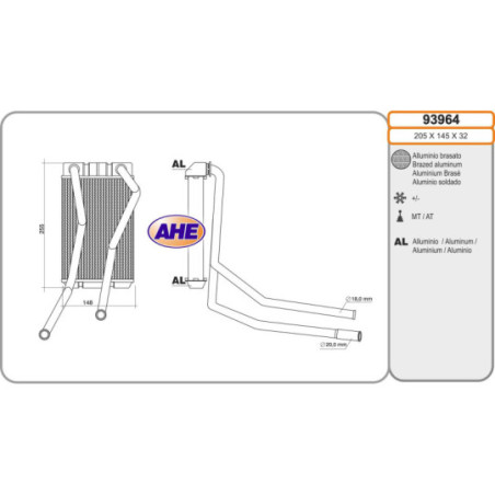 Radiateur de chauffage AHE