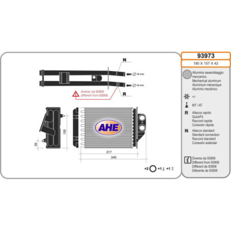 Radiateur de chauffage AHE