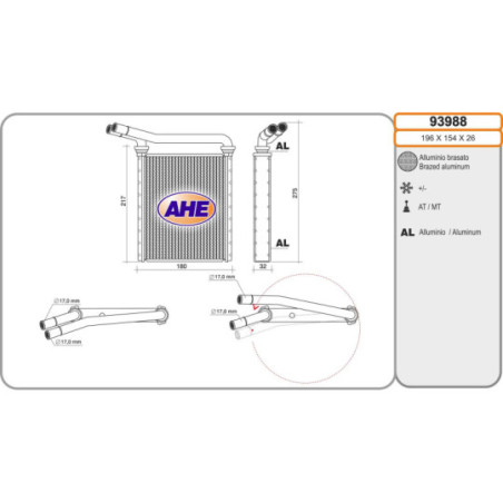 Radiateur de chauffage AHE