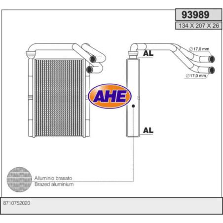 Radiateur de chauffage AHE
