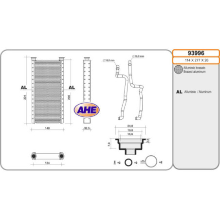 Radiateur de chauffage AHE