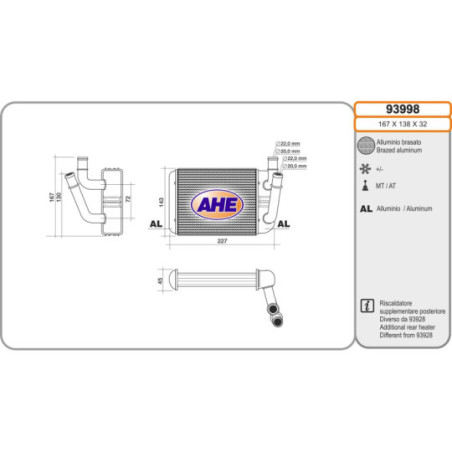 Radiateur de chauffage AHE
