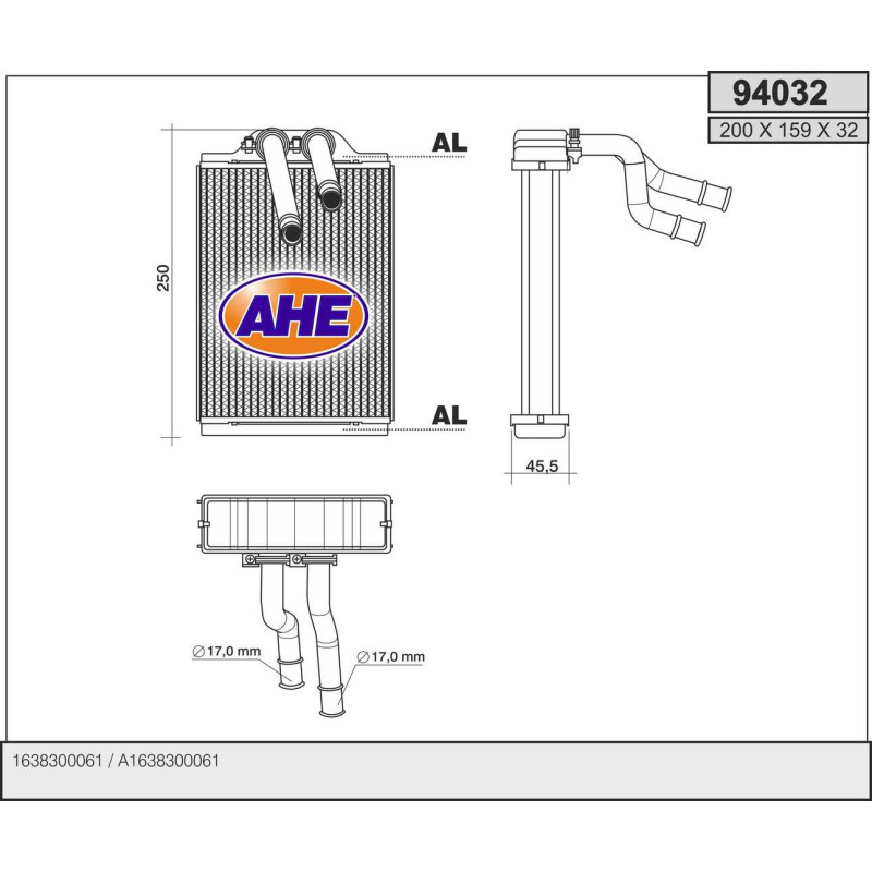 Radiateur de chauffage AHE