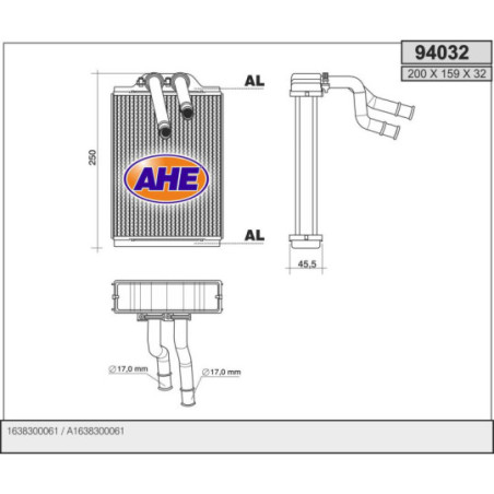 Radiateur de chauffage AHE