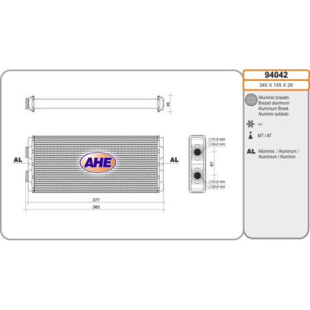 Radiateur de chauffage AHE