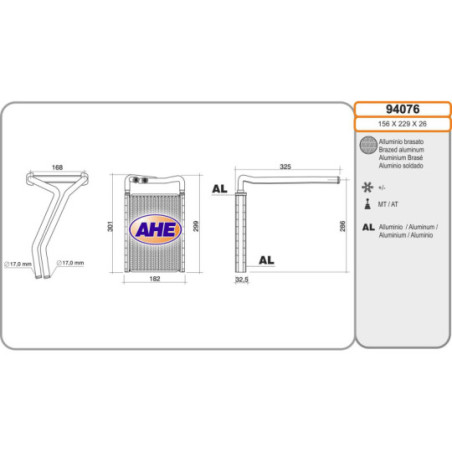 Radiateur de chauffage AHE