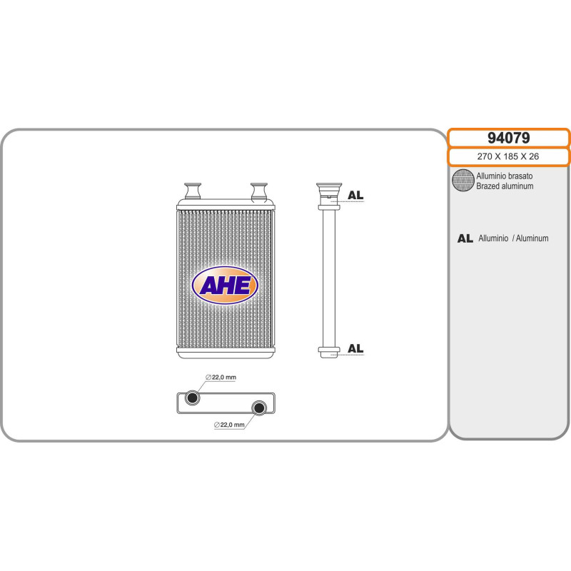 Radiateur de chauffage AHE