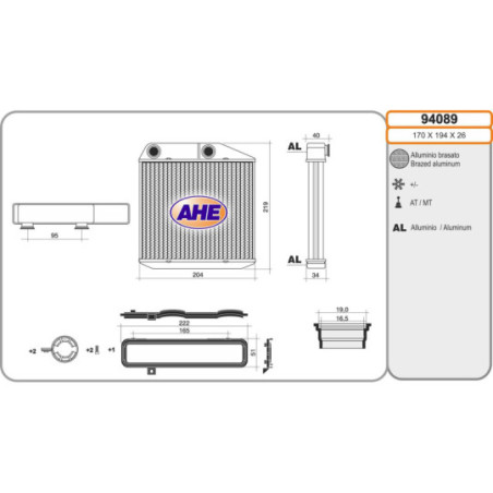 Radiateur de chauffage AHE