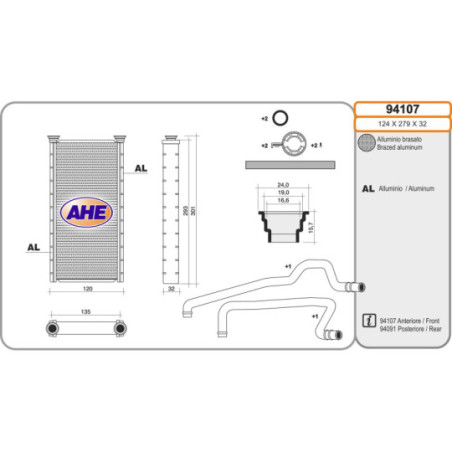 Radiateur de chauffage AHE