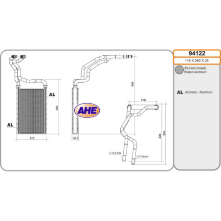 Radiateur de chauffage AHE