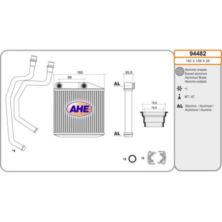 Radiateur de chauffage AHE