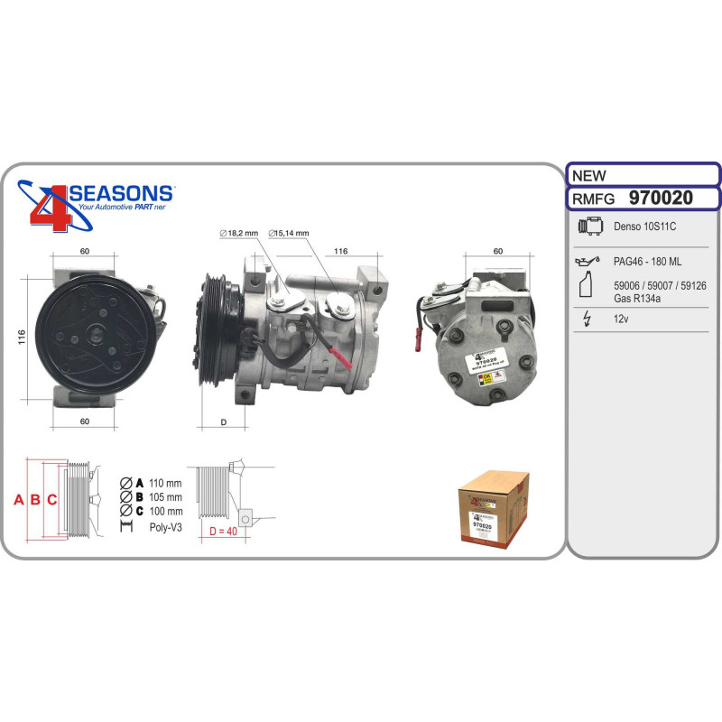 Compresseur de climatisation AHE