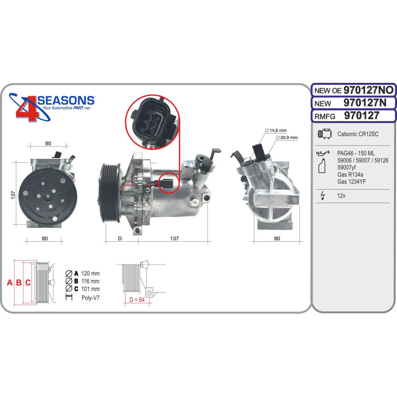 Compresseur de climatisation AHE