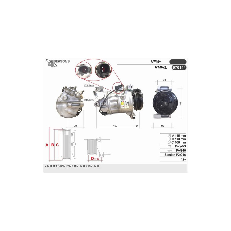 Compresseur de climatisation AHE