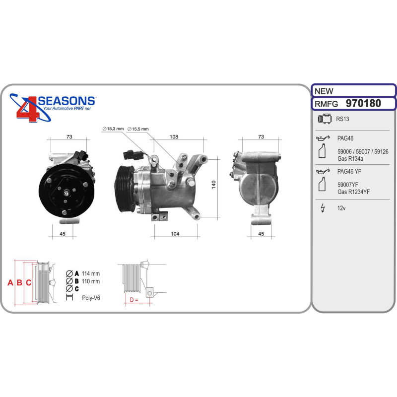 Compresseur de climatisation AHE