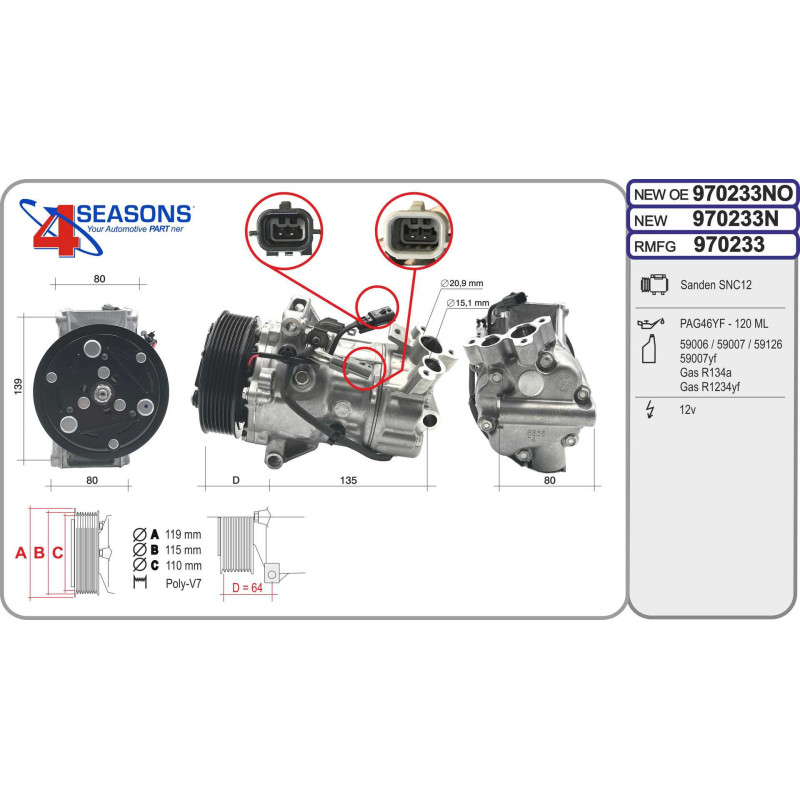 Compresseur de climatisation AHE